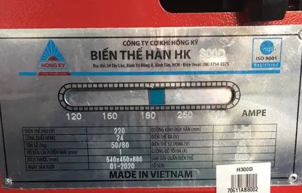 Máy hàn cơ Hồng Ký HK H300D (220V/ 380V)